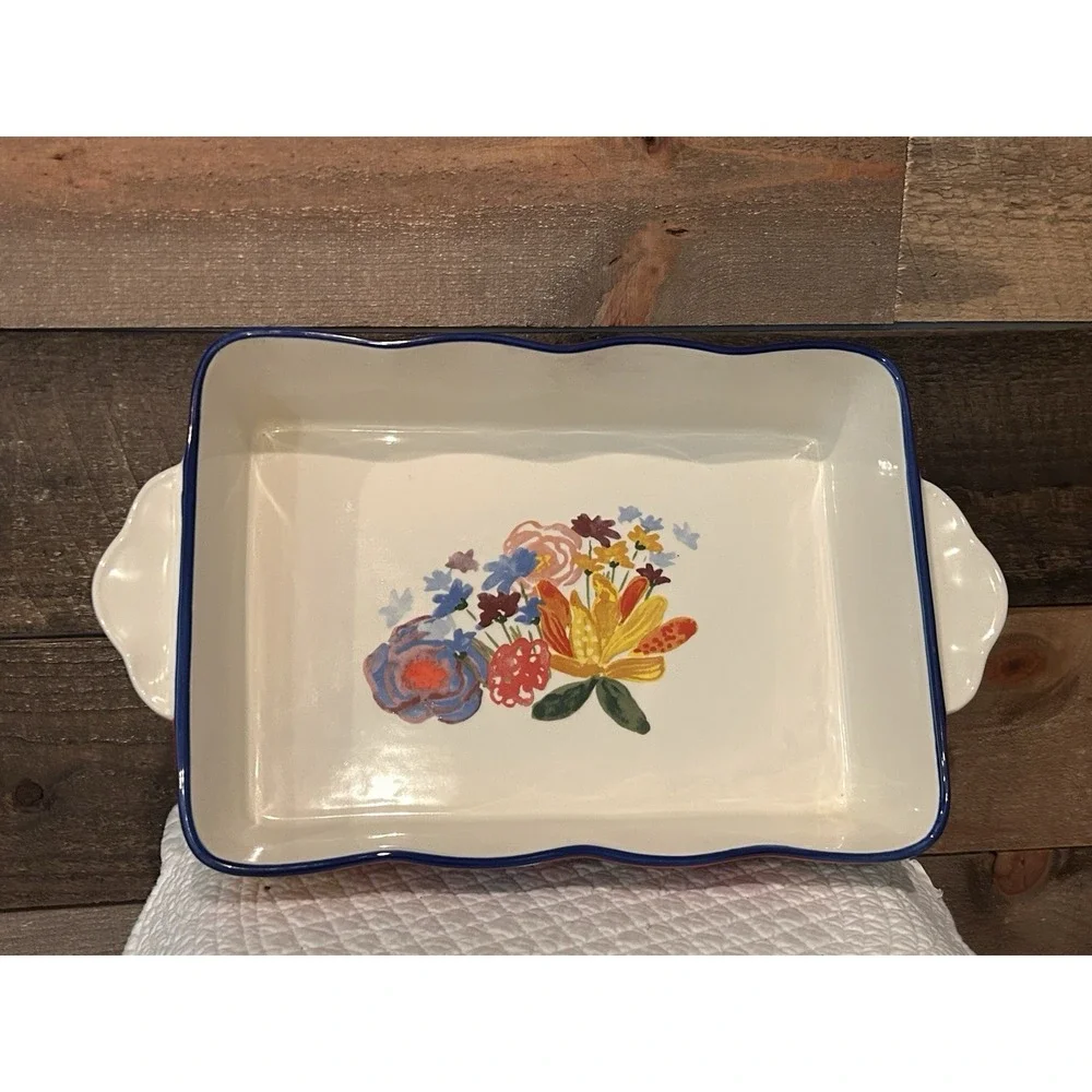 Pioneer Woman‎ Durable Floral Medley Baking  Rectangular